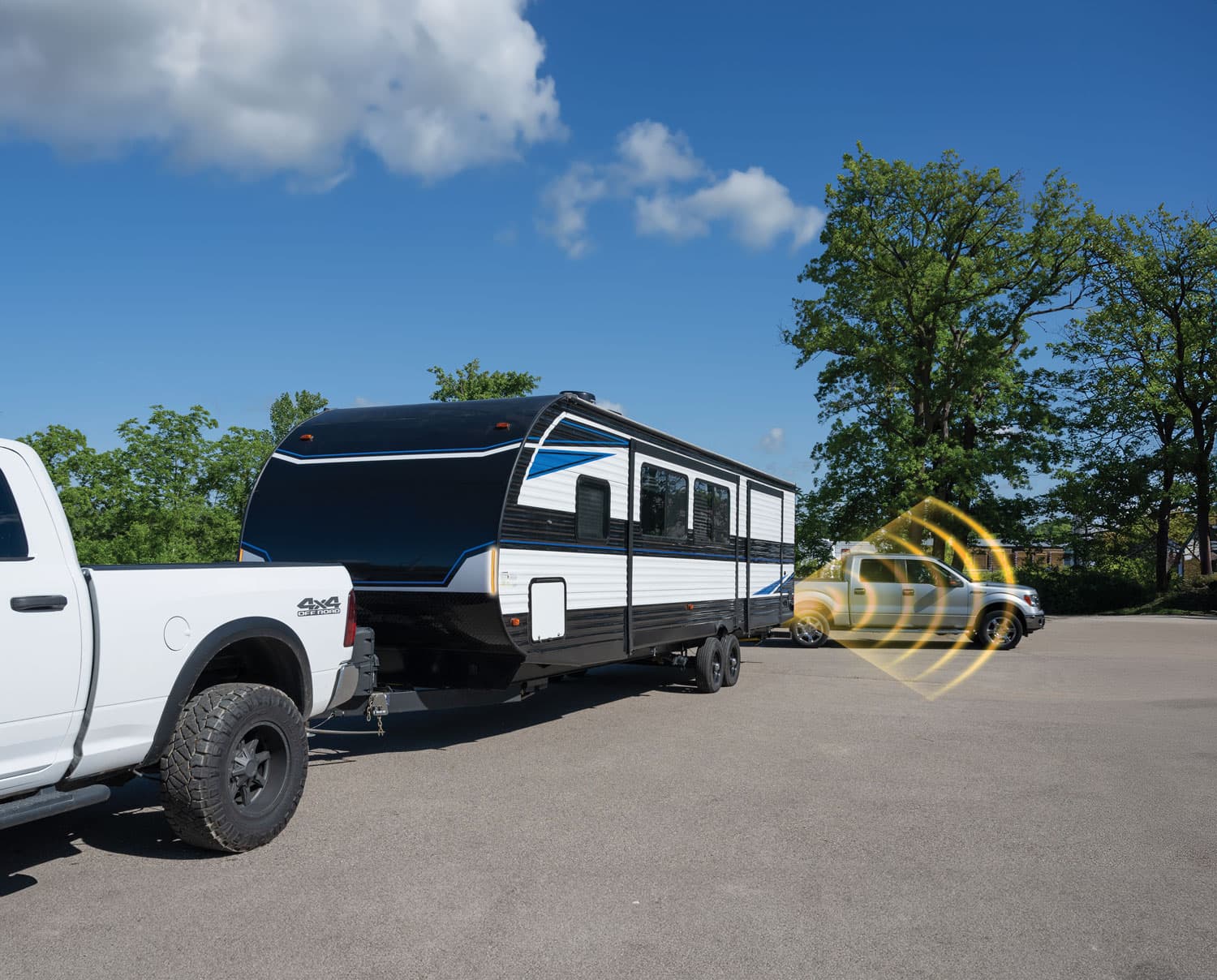 LaneGuard detecting vehicle